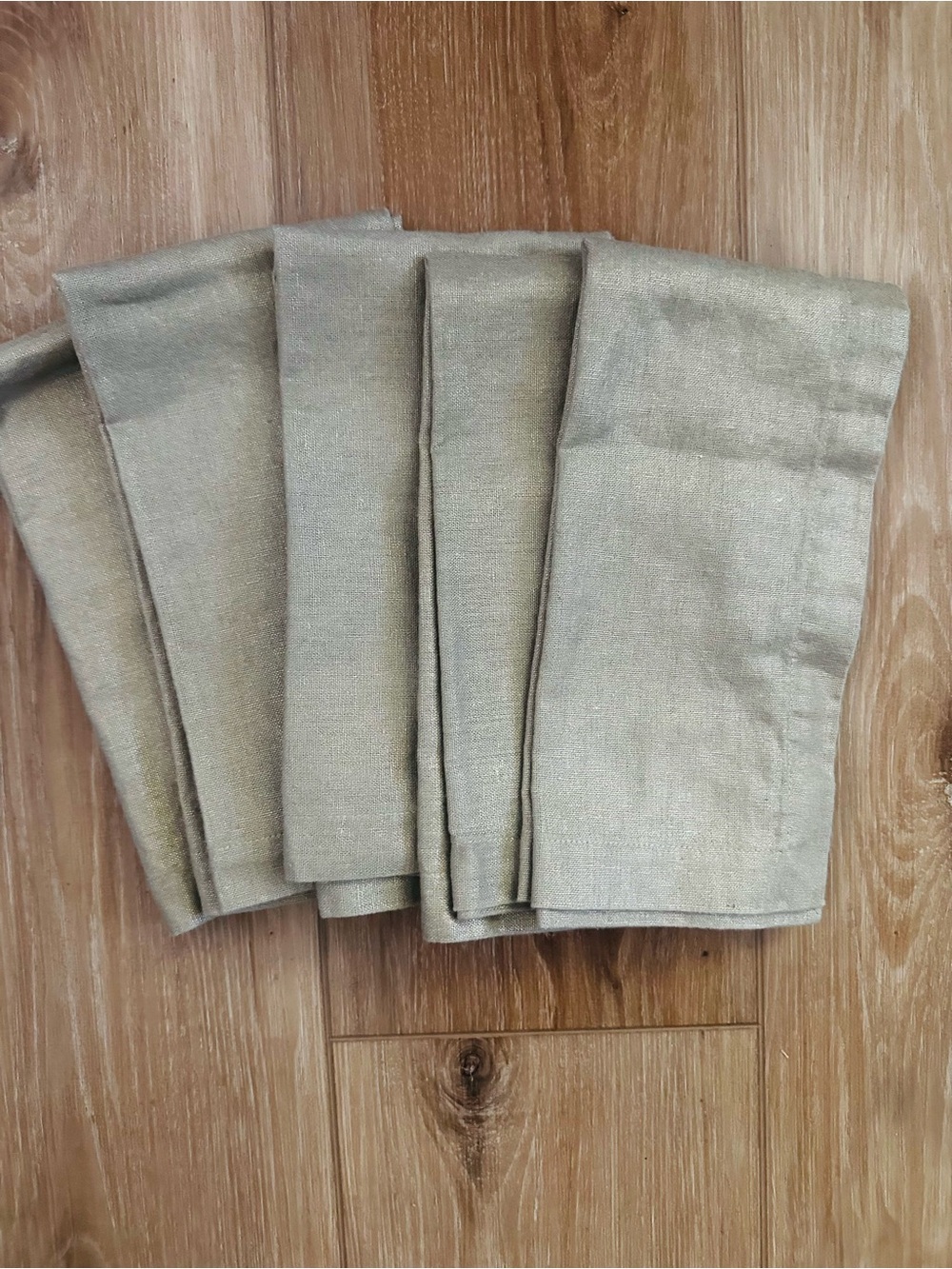 Pottery Barn Good Sheen Linen Napkins (5) 2008